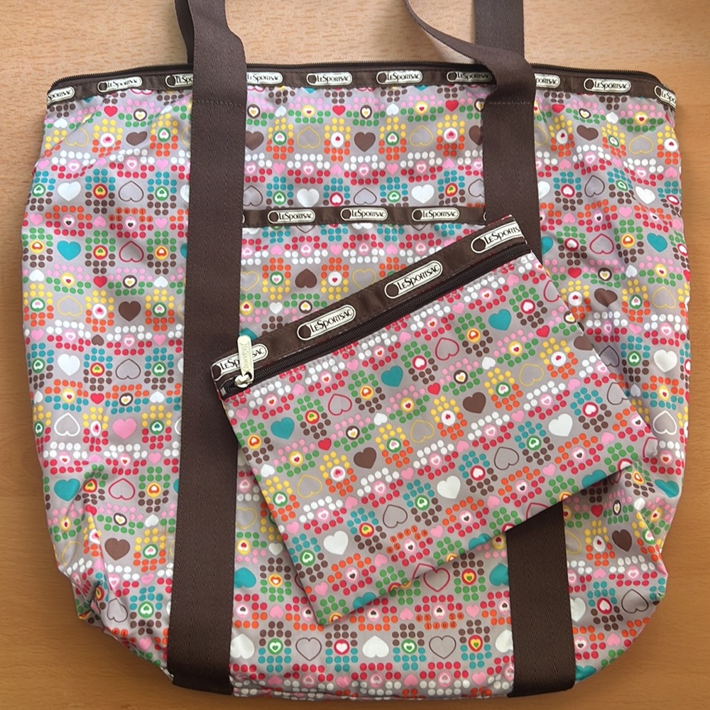 LeSportsac Erika Tote in Bumper Heart